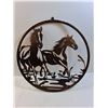 Image 2 : Metal Horse Decor Sign 23.5", Cannot Ship
