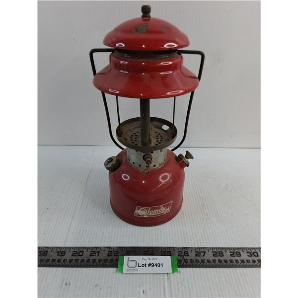 Vintage Coleman Lantern - Missing Glass - 12" High