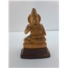 Image 4 : (2) Vintage Wooden Ornaments ('Speak, Hear, See No Evil', Buddhist Figure)