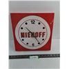 Image 1 : Niehoff Plastic Wall Clock - 12.5" x 12.5"