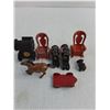 Image 2 : (5) Vintage Die-Cast Ornaments/Salt & Pepper Shakers