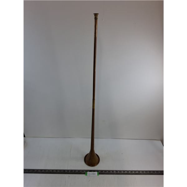 Antique English 37" Long 2-Piece Copper & Brass Hunting Horn