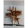 Image 1 : Copper Color Metal Wall Decor - 15" x 17"