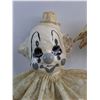 Image 2 : Plaster Ornamental Clown from Mexico - Crack in the Back  - 13" High