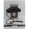 Image 1 : Vintage Party-Line Rotary Telephone w/Display Mount