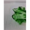 Image 4 : Green Art Glass Trinket Basket - Small Chip