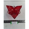 Image 1 : Red Art Glass Centerpiece Bowl
