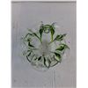 Image 3 : Green Ruffled Art Glass Bowl