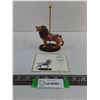 Image 1 : The Franklin Mint "Lion" Carousel Porcelain Ornament - Tail Broken