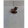 Image 2 : The Franklin Mint "Lion" Carousel Porcelain Ornament - Tail Broken