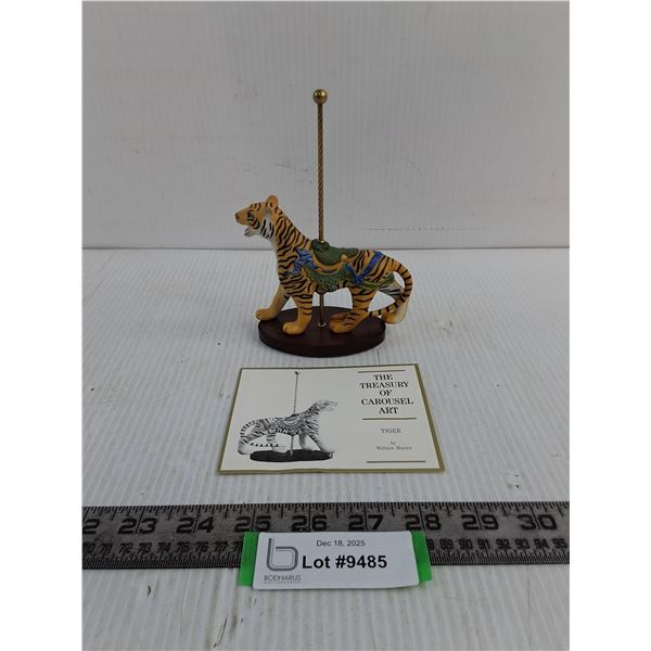 The Franklin Mint "Tiger" Carousel Porcelain Ornament