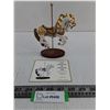 Image 1 : The Franklin Mint "Golden Mane Horse" Carousel Porcelain Ornament