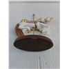 Image 3 : The Franklin Mint "Golden Mane Horse" Carousel Porcelain Ornament