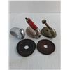 Image 2 : (3) Vintage Partial Curling Rock Handles & 2 Gaskets