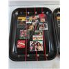 Image 2 : (2) Centennial Coca-Cola Metal Serving Trays - 10.5" x 13"