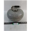 Image 1 : Granite Curling Stone - Dented, Handle Loose - 10.5" Diameter - Pickup Only