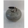 Image 2 : Granite Curling Stone - Dented, Handle Loose - 10.5" Diameter - Pickup Only