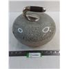 Image 1 : Granite Curling Stone - Dented, Loose Handle - 10.5" Diameter - Pickup Only
