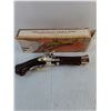Image 2 : (5) Vintage Avon Bottles (2-Dueling Pistols, 1-Bunderbuss Pistol, Other Pistol, Large Bullet)