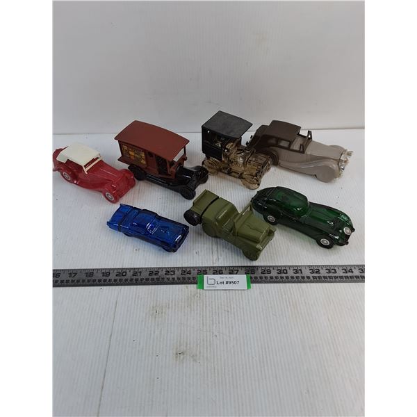 (7) Vintage Avon Vehicle Bottles