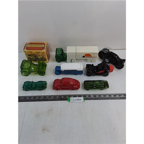 (8) Vintage Avon Vehicle Bottles