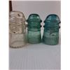 Image 3 : (24) Vintage/Antique Glass Dominion/Hemingray Insulators