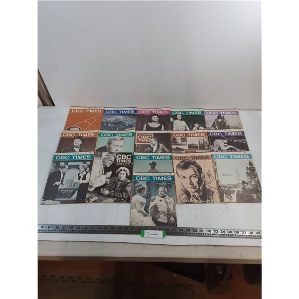(16) CBC Times Magazines from 1960's