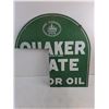 Image 3 : Portion of Vintage Metal Quaker State Hanging Sign - 26.5" Longest Part - Pickup Preferred