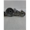 Image 4 : (3) Vintage Aluminum Flashlight & Parts - No Bulbs