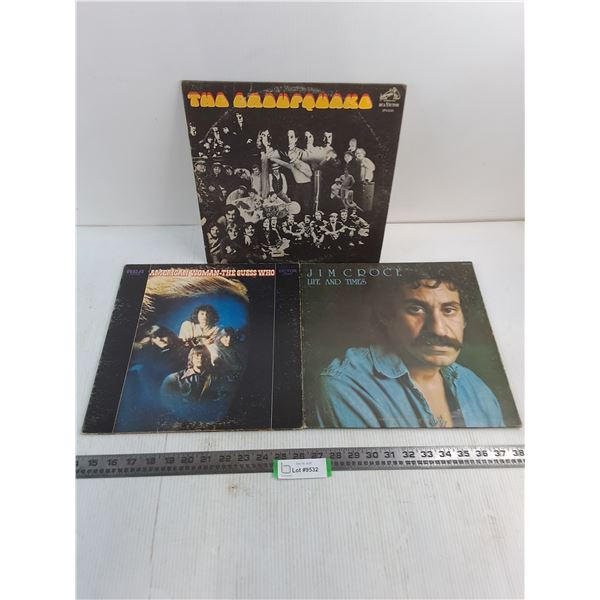 (3) Records (Groupquake, Guess Who, Jim Croce)