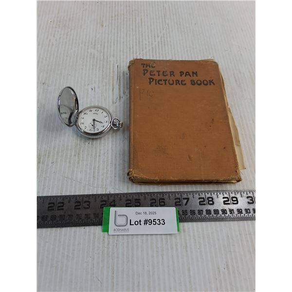 Vintage Swiss Arnex "17 Jewels" Pocket Watch, 1926 Copyright Peter Pan Picture Book