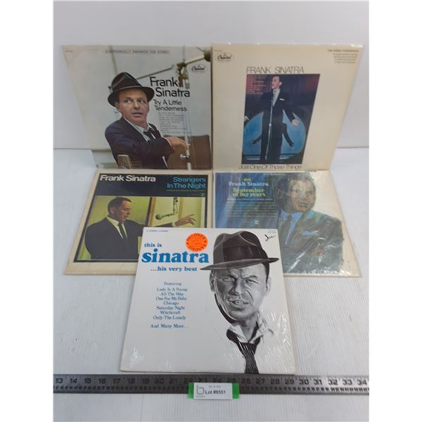 (5) Frank Sinatra Record Albums