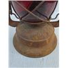Image 2 : Vintage "Red Glass" Kerosene E.T.Wright Lantern - 15" High - Cannot Ship