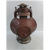 Image 4 : Vintage #4 E.T.Wright Rail Road Inspector Kerosene Lantern - 15" High - Cannot Ship