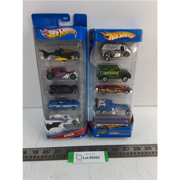 (2) In Box Hot Wheels 5-Pack of Toy Vehicles