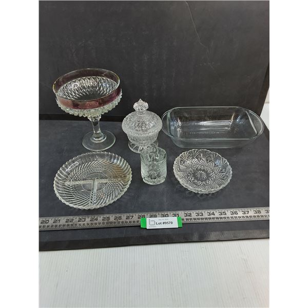 Assorted Crystal/Glass Dishware & Fancyware