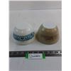 Image 1 : (2) Pyrex 6" Mixing Bowls (Horizon Blue & Forest Fancies)