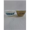 Image 2 : (2) Pyrex 6" Mixing Bowls (Horizon Blue & Forest Fancies)