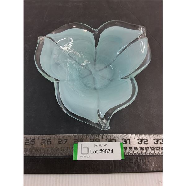 Murano "Gray-Blue" Glass Trinket Dish