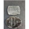 Image 2 : (2) Metal "1995 & 1996 Hesston Rodeo" Belt Buckles