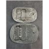 Image 2 : (2) Metal "1990 & 1991 Hesston Rodeo" Belt Buckles