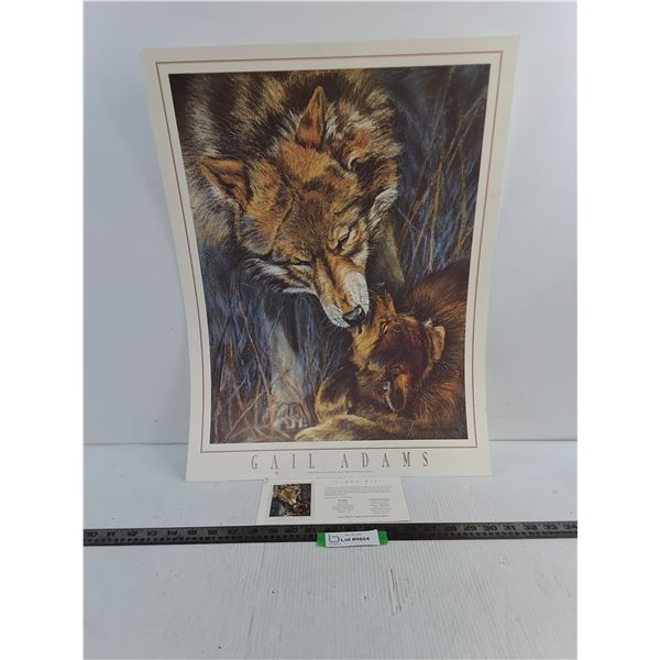 Gail Adams "Alpha Kiss" Print - 18" x 24" w/About Card