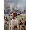 Image 2 : Canvas "Fox Hunt" Oil Painting by D.W. Jones - 48" x 40" - Pickup Preferred
