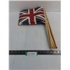 Image 1 : (10) Union Jack Flags on Sticks - Each Flag Approx 10.5" x 8"