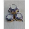 Image 2 : Royal Leighton English China Jam Jar - Missing Lid, Dainty Iridescent Porcelain Tea Set