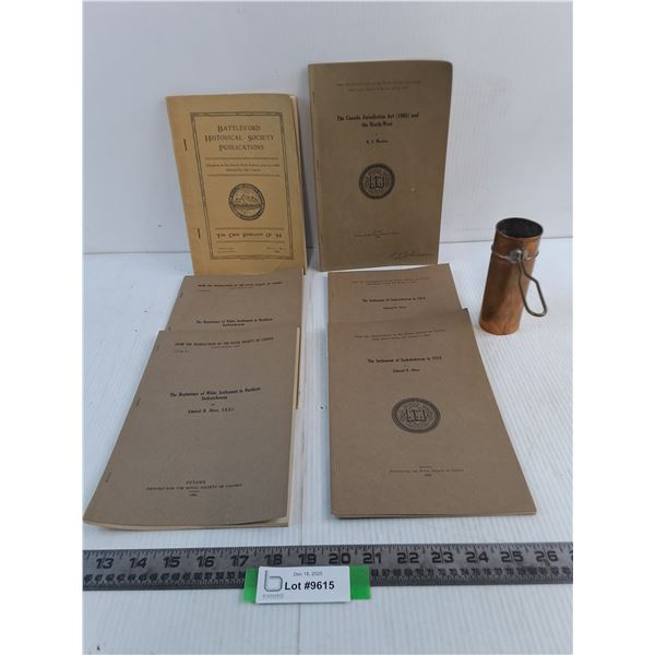 (6) Government Booklets from 1925-38, Copper Pour