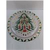 Image 2 : Glass Christmas Platter - 14.5" Diameter