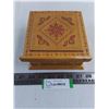 Image 1 : Wooden Jewelry Box - 6x6x3"