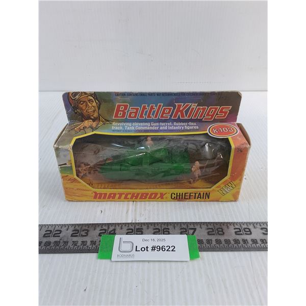 Matchbox In Box "Battle Kings" Chieftain Replica Tank & Soldiers
