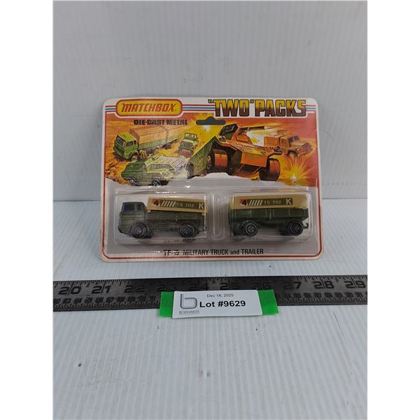 Matchbox "Two Packs" TP-15 Replica Military Truck & Trailer